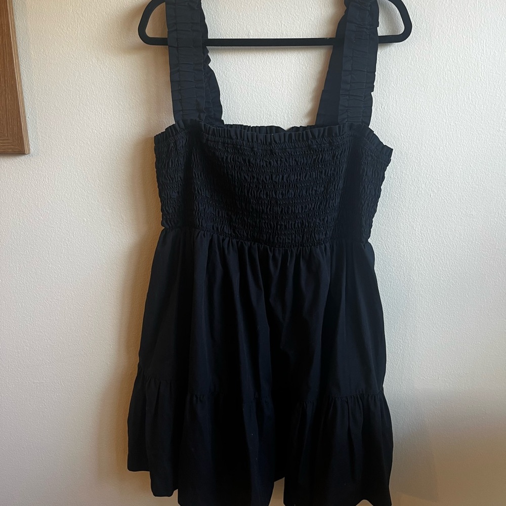 Abercrombie & Fitch Black Smocked Top